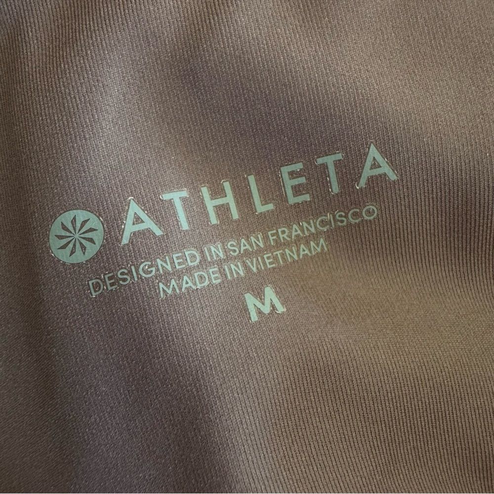Athleta High Rise Chaturanga Shine Tight Mauve Purple #869055 Womens Size M - Picture 8 of 10